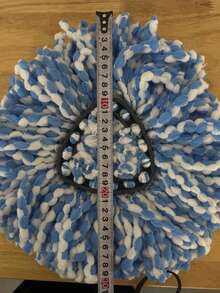 3 Pack Mop Replace Heads For O-Cedar Rinse Clean 2 Tank System, Spin Mop Replacement Head, Fluffy Microfiber O-Cedar Mop Refill Replace Head, Machine Washable, All Hard-Surfaced Floors Cleaning - Xanh và trắng - Xem 8