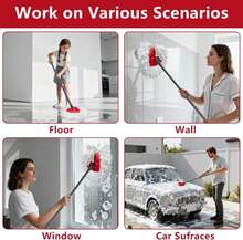 Easywring 1-Tank System,Mop Replacement Heads For O-Ceda Replace , Spin Mop Heads Replacements, Microfiber Spin Mop Refills, Easy Cleaning Head Replacement (1 Base+3pcs White) - Màu A - Xem 5