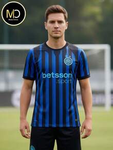 Men's Inter Milan Shirt, Sports T-Shirt, Soccer Jersey, 24hr Shipping - Danh sách áo đấu quốc tế của Milan - Xem 1