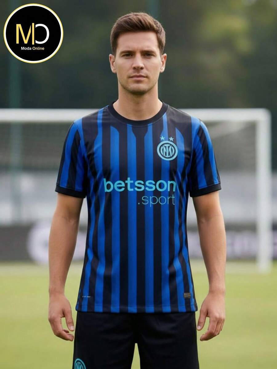 Men's Inter Milan Shirt, Sports T-Shirt, Soccer Jersey, 24hr Shipping - Danh sách áo đấu quốc tế của Milan - Xem 1