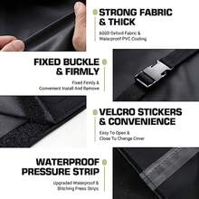 Golkcurx Ping Pong Table CoverTable Tennis Cover Waterproof Sunproof Indoor and Outdoor Fits Universal 9x5 FT Tables Black (R01) - Negro - Ver 5