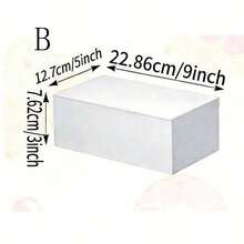 亚克力自助餐展示架，白色中空底座展示架，立方体展示盒可嵌套，适用于甜点、餐饮自助餐、派对用品 - 白色 - 查看 10