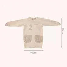 A Full-Coverage Loose Apron With Oilproof And Waterproof Functions, Built-In Towel Pockets, Stain-Resistant And Durable, Suitable For Family Cooking And Baking Activities, Parent-Child Apron Set. - Long-sleeved + H-line Style - View 12