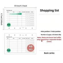 40 tờ giấy thay thế rời A6/A7/M5 cho sổ planner, danh sách đánh giá, chi tiết, cấp độ, danh sách mua sắm, danh sách mong muốn, đồ dùng tổ chức nhà cửa & văn phòng, dụng cụ học tập - Danh sách mong muốn - Xem 15