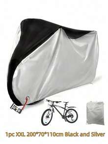 1pc Oxford Cloth Waterproof Dustproof Rainproof Cover, Outdoor Bicycle Cover Suitable For 2 Bicycles, Waterproof, Anti-UV, Dustproof, Windproof, With Lock Hole, Fit For Mountain Bike, Road Bike And Electric Bicycle - Multicolor - View 19