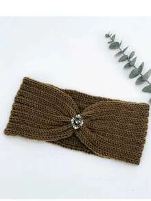 Gestricktes Stirnband für Herbst/Winter, atmungsaktives Yoga-Sport Haarband - Verschiedenfarbig - Übersicht 9