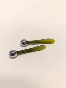 Hot Selling Eye Cream Massager Tool For De-Puffing & Lifting, Facial Beauty Serum Applicator,Beauty,Skin Care Products,Spa,Self Care,Skin Care Tools,Face Care,Esthetician Supplies,Massage,Face Massage Tool,Face Roller,Ice Roller,Ice Roller Face - Green - View 13