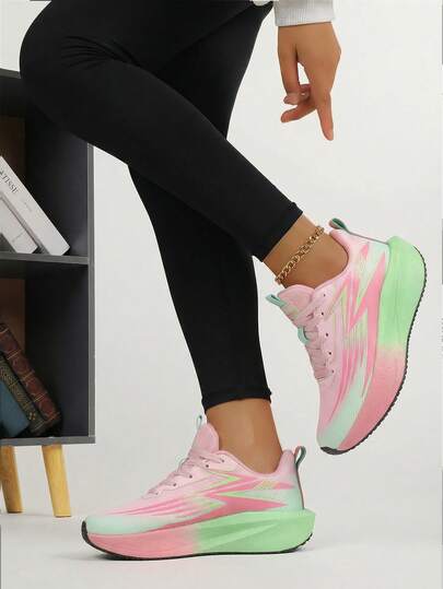 Jifffly 2025 Winter New Carbon Plate Running Shoes, Professional Sports Shoes For Women, Physical Fitness, Marathon, Rebound Cushioning, Breathable Running Sneakers