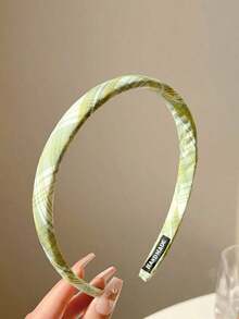 6pcs Ladies' Headband Colorful Plaid Small Headband Female 2025 New Style Girl All-Match Outdoor Hairpin Summer High-Grade Pressure Hair Bundling Headband,Hairband,Hair Hoop Headbands ,Makeup Headband Hair Accessories Head Accessories - Nhiều màu - Xem 4