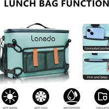 Deep Freeze Cooling Bag With Soft Edges, 34-Can Foldable Insulated Cooler, Large Leak-Proof Camping And Travel Cooler, Suitable For Kayaking And Beach Use. - 淺綠色 - 查看 2