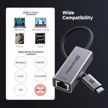 Cable Matters Adaptador USB C a Ethernet de 25 Gb velocidad de red Gigabit de 2 5 adaptador USB C a Ethernet compatible con USB 4 Thunderbolt 4/5 Plug and Play para MacBook portátil y dispositivos - como en la foto - Ver 7