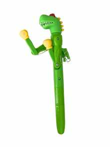 1PC/4PCS Creative Decompression Dinosaur Bounce Gel Pen 0.5mm Black Ink Gel Pen Fun Office Student Pen Office School Supplies - Multi-colored Dinosaur Ballpoint Pen - View 7