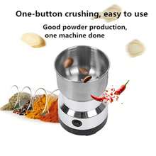 1PCS Mini molinillo de ajo para cocina, molinillo de ajo multifuncional para cocinas domésticas, máquina para picar chile, jengibre y ajo, molinillo eléctrico de café y especias, acero inoxidable, multifuncional. - Multicolor - Ver 5