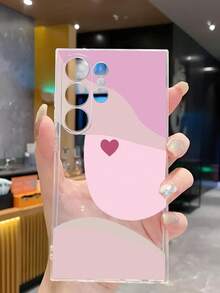 1个波浪色块粉色爱心软壳手机壳，兼容华为荣耀、Galaxy A04e/12/A13/A14/A34/A50/A52/A53/A54/S21/S22/S23/S24/S25/S25Ultra/S25FE/S26/S26 Plus/S26 Ultra/S26 Edge、6A/7A/8A、12T/13T/15T/15T Pro，国际版，非国内版 - 無色 - 查看 5