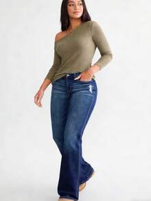 Stretch Flare Jeans That Lift Your Shape And Give You A Flattering Retro Bootcut Vibe - Blue - View 6