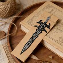 2D Acrylic Sword Shaped Bookmark, Suitable As A Gift For Men, Women, Students, Teachers, Readers And Game Enthusiasts. Great For Schools, Homes And Game Lovers - A - View 1