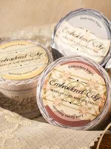 1 Cuộn băng dính trang trí giả thêu, thích hợp làm quà tặng, trang trí văn phòng, nhà cửa, đánh dấu, dán nhãn, trang trí lớp học, đồ chơi giải trí, sổ tay học sinh, vật liệu trang trí DIY sáng tạo theo phong cách cổ điển - Nhiều màu - Xem 6