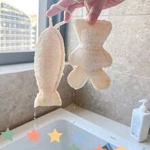 Toalla de baño gruesa de doble cara con forma de dibujo animado de luffa, juguete de limpieza para el baño - Osa Menor - Ver 7