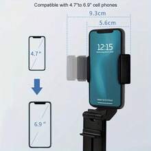 Foldable Mobile Phone Mount Holder Clip Extend Clamp For Desktop/Car/Train/Plane - VariantValue - View 2