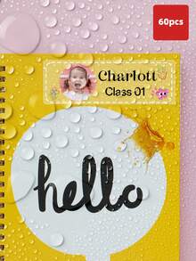1/30/60/180/240pcs Personalized Photo & Name Stickers, Back To School Labels With Photo And Text, Transparent Waterproof PVC Self-Adhesive Labels, Suitable For Backpacks, Water Bottles, Lunch Boxes, Notebooks, Pencils, Personalized Gifts, Daycare - Multicolor - View 16