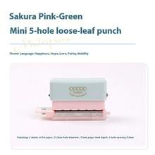 1pc 5-Hole MINI Cute DIY Punch, A5/B5/A4 Can Use, Infinite Creativity, Compact And Easy To Carry, Machine Can Hold Pendants, For Planner, Crafting, Journaling, Replacement Inner Pages - Mini 5-hole - View 15
