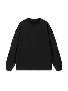 Customized Men's Round-Neck T-Shirt In Black With A Hood, Personalized Design. Includes A Couple's Embrace Photo. You Can Freely Add Photos, Text, And Music. It Can Be Given As A Gift To Your Lover, A Valentine's Day Present. - Black - View 5