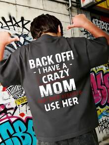 Tween Boy Casual rolig grafisk rundhalsad kortärmad T-shirt, sommartopp - Mörkgrå - Visa 3