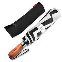 54 inch Golf Umbrella Collapsible - Large Portable Travel Umbrella Compact Auto Open Close Heavy Duty Windproof Vented Umbrella - 01.BaWh - Ver 8