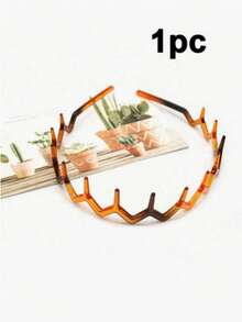 4条简约波浪发箍，基础化妆发箍，塑料发箍，优雅风格，女士发饰，造型工具，美容用品，卷发配件，适合女性，秋季，旅行 - 多色 - 查看 11