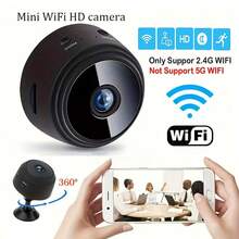 A9 WiFi Mini Camera Wireless Video Recorder, Home Security Camera, Smart Home Monitoring Camera For Pet, Indoor Surveillance Camera - Black - View 7