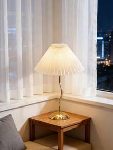 1pc Gold Desk Lamp, Minimalist Table Lamp For Reading, Desk, Bedroom, Warm Light, USB Powered, Suitable For Nordic Style Accommodation, Restaurant, Camping, Atmosphere Lighting - Gold - View 1
