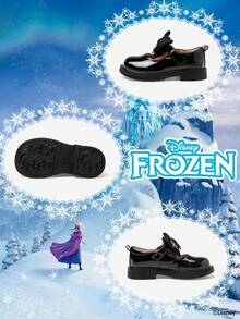 Disney Frozen Licensed 1 Pair Children's Shoes, Suitable For Daily, Festival, Sports, Outdoor Wear, Comfortable, Non-Slip, Breathable (Children's Flat Shoes, Girls Shoes, Princess Shoes, Queen Shoes) - Black - View 4