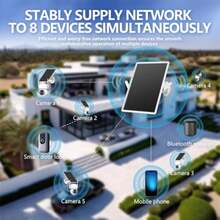 Enrutador solar 4G módem LTE Cat.1 para exteriores punto de acceso WiFi6 de 2.4 GHz ranura para tarjeta VSIM y SIM batería integrada de 26000 mAh impermeable IP66 ideal para cámaras de - como en la foto - Ver 5