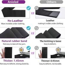Faja moldeadora de cintura Aniolzd para mujer, faja para el abdomen, faja reductora de barriga, faja reductora de talla grande - Negro 2 piezas - Ver 4