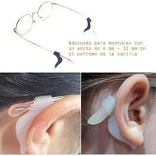 Timotech 20 Pares Retenedores de Lentes, Ganchos Silicona para Gafas, Sujetadores Antideslizantes con Caja, Agarres para Orejas, Retenedores  Lentes de Sol - / - Ver 4
