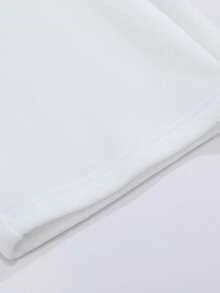 Mens Oversize Sweat Shorts - Cotton Blend French Terry Fabric Relaxed Oversize Fit | Spring Breathable Cozy Comfort  For Daily Streetwear & Casual Hangouts (Modern Minimalist Street Style) - 白色 - 查看 4