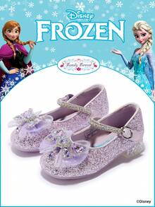 Disney 1双正版授权公主鞋，适合日常及假日户外穿着，舒适防滑，透气（儿童平底鞋，女童鞋，公主鞋，女王鞋） - 淡紫色 - 查看 1