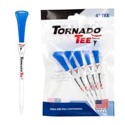 4" Long Drive High Performance Golf Tee Neon Blue