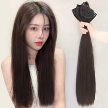 1pc With Bangs, Seamless Air Bangs Hairpiece, Hair Decoration, Claw Clips, Hair Slide, Clips For Hair - Multicolor - View 10