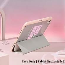 Slogan 1pc Coquette Pink Bible Quote Multi-Angle Stand Shockproof Tablet Case With Auto Sleep/Wake,Protective Cover With Pen Slot Compatible With Pro/Air/Compatible With Samsung Galaxy A9/S9/S7/S10+/Compatible With XIAOMI Pad5/6/7 - Multicolor - View 8