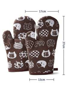 Microwave Oven Gloves, Kitchen Specific Gloves, Anti Slip And Wear-Resistant, High Temperature Resistant, Suitable For Microwave Ovens, Steaming, Ovens, Baking, Thick And Heat-Resistant Gloves - Multicolor - View 14