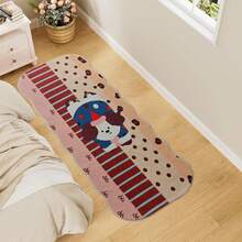 1pc Cartoon Dog Printed Bath Mat, Bathroom Rug, Kitchen Mat, Area Rug, Laundry Room Carpet, Soft Plush Printed Rug, Area Decor Carpet, Thick Anti-Fatigue Kitchen Mat, Waterproof Non-Slip, Farmhouse, Comfortable Standing Mat For Sink, Bathroom, Laundry Room - Cartoon Dog Pattern - View 8