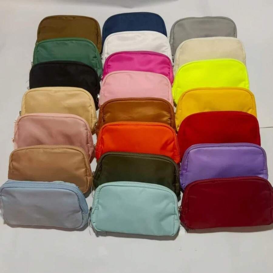 Riñonera de Yoga a, bolsaóvil de cintura deportiva de Metal para Yoga, bolsa portátil Unisex para correr, regalo para mujer, almacenamiento multiusos 8FCX - Burdeos - Ver 1