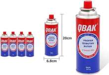 Bình gas butan QBAK 227g dùng cho bếp và lò đốt - 100% butan, tương thích với bếp nấu ăn di động, đèn pin và nhiều thiết bị khác - Bình gas dùng một lần có van, thích hợp cho bếp gas cắm trại di động hoặc bếp nấu ăn, lò nướng, đèn khò, đèn đốt gas di động. Có các gói 4/8/16/28 bình để lựa chọn. Chất lượng được đảm bảo. - QBAK CALIDAD - Xem 2