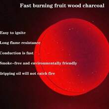60pcs Rapid Ignition Charcoal Tablets, Suitable For Incense, Arabian Spices, Smokeless Charcoal, Applicable For Home Burning, Barbecue, Indoor Fireplace, Outdoor Camping And Tea Brewing - Multi Scents - View 5