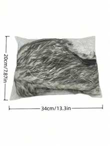 女士冬季围巾套装，灰色、白色、黑色混色，带帽蓬松围巾手套，仿毛皮质感，保暖又美观，适合秋冬季日常休闲穿着、卡通人物角色扮演，或为服装增添可爱元素，也是节日礼物之选。 - 彩色 - 查看 9