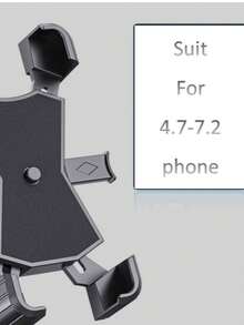 Adjustable Shockproof Electric Vehicle Phone Holder Takeout Car Shockproof Navigation Rack Electric Bike Bicycle Motorcycle Phone Holder Valentine's Day Gift - Grey - View 1