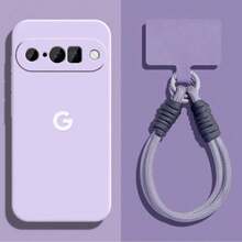Keychain,Lanyard Soft Phone Case With Lanyard Compatible For Pixel 6, 6 Pro, 6A, 7, 7A, 7 Pro, 8, 8 Pro, 8A, 9, 9A, 9 Pro, 9 Pro XL, 10, 10 Pro, 10 Pro XL - Grass Purple - View 1