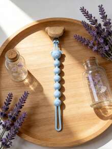 Personalized Silicone Pacifier Clip With Teddy Bear Design, Anti-Lost Chain, Ideal Gift For Baby Christening - Multicolor - View 16