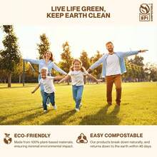 [3/25/50pcs] Thick Compostable Paper Plates 8 Inch, Heavy Duty Paper Plates Made Of Natural Sugarcane Fiber, Unbleached Brown, Round - Brown - View 7